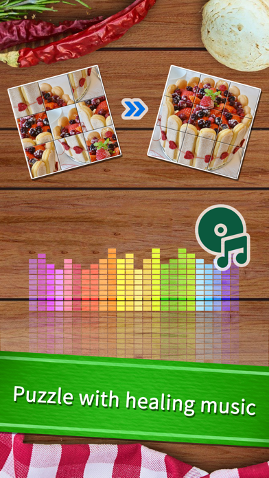 Easy food puzzle Screenshot