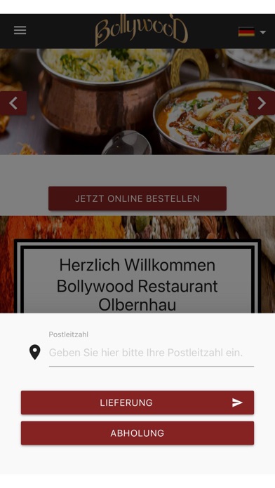 Bollywood Restaurant Olbernhau Screenshot