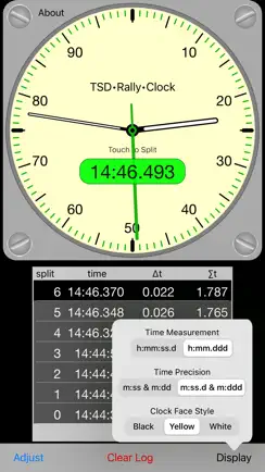 TSD Rally Clock iPhone image 2