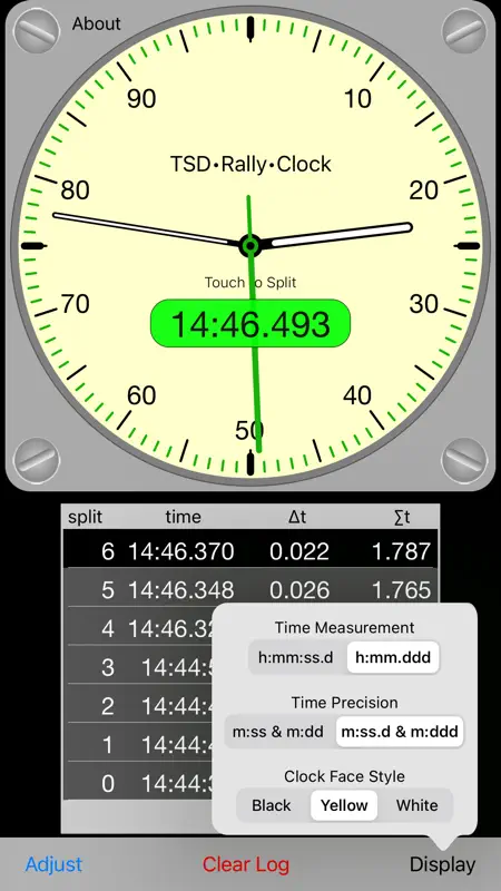TSD Rally Clock screenshot 2 of 4