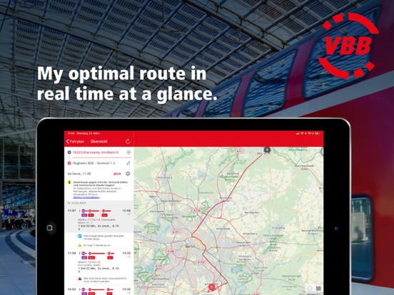 VBB Bus & Bahn: Route planner