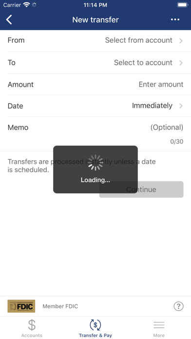 Mutual Savings Bank Screenshot