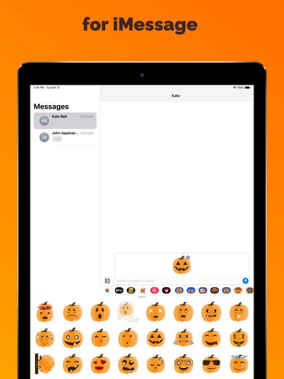 Screenshot #5 pour Halloween - Pumpkin stickers