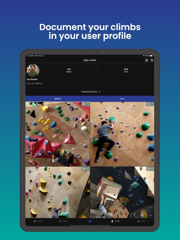 RouteIt Indoor Bouldering iPad screenshot 6 - Health & Fitness app
