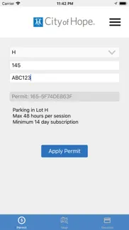 parking at city of hope iphone screenshot 2