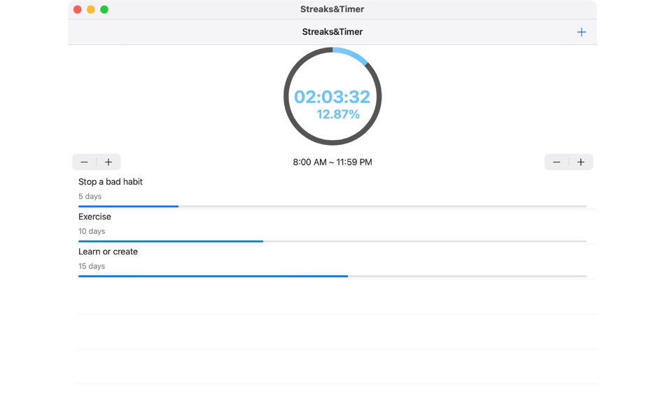 #1. Streaks&Timer - Habit Tracker (macOS) 게시자: Seung-Un Ham