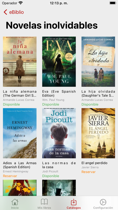 Screenshot #1 pour Biblio-e Instituto Cervantes