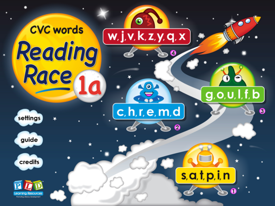 Reading Race 1a: CVC wordsのおすすめ画像1