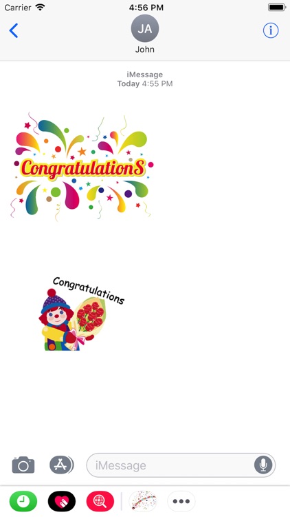 Congratulations Stickers 2018