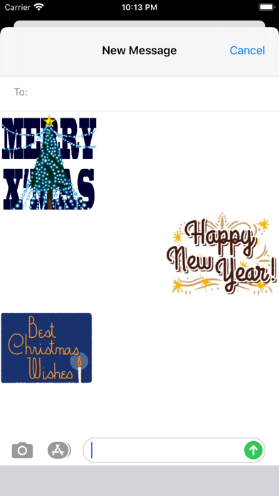 Happy Holidays Fireworks Screenshot