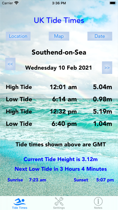 UK Tide Times Screenshot