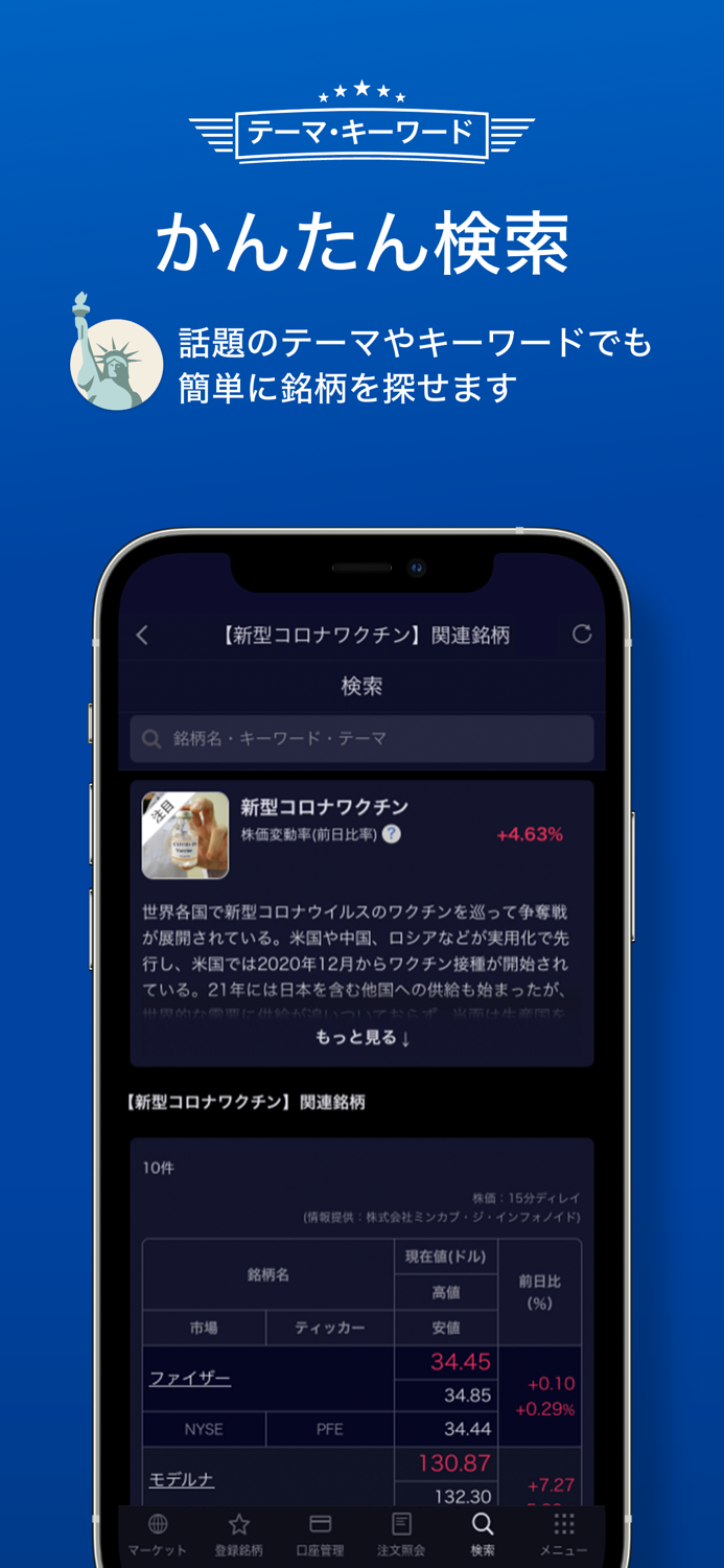 SBI証券 米国株アプリ