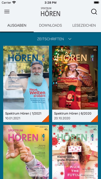 Spektrum-Hören Magazin Screenshot