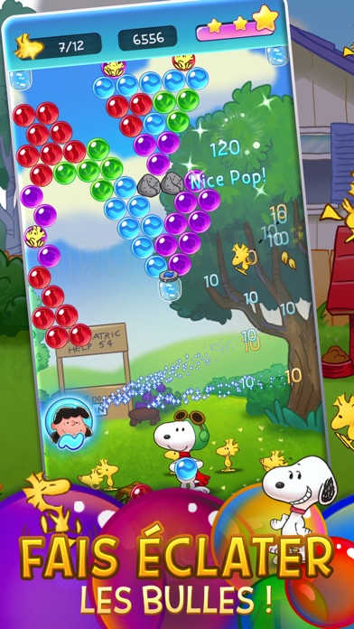 Screenshot #1 pour Bubble Shooter - Snoopy POP!