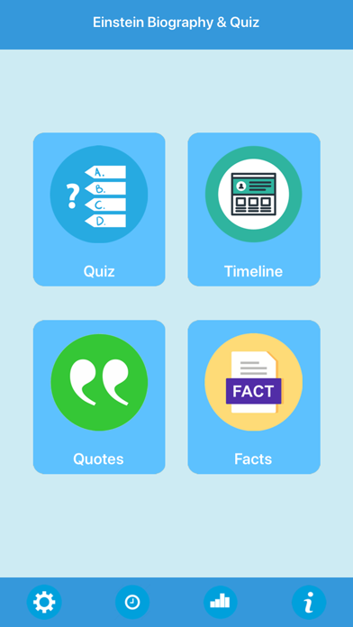 Screenshot #1 pour Einstein Biography & Quiz