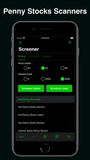 penny stocks market iphone screenshot 1