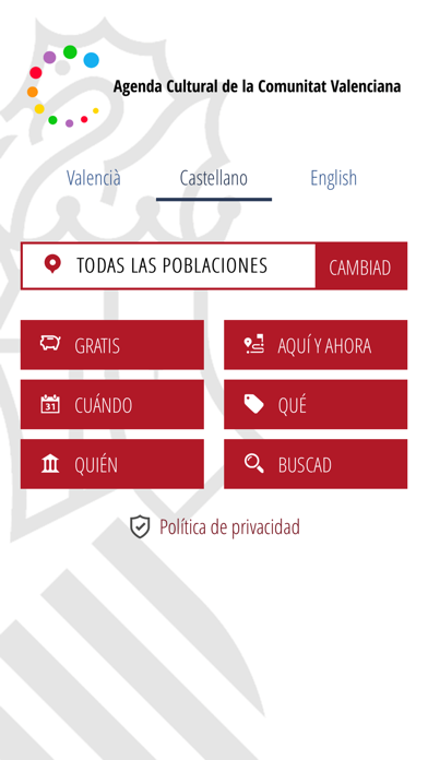 GVA Agenda Cultural Screenshot