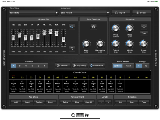 Screenshot #6 pour MIDI Strummer AUv3 Plugin