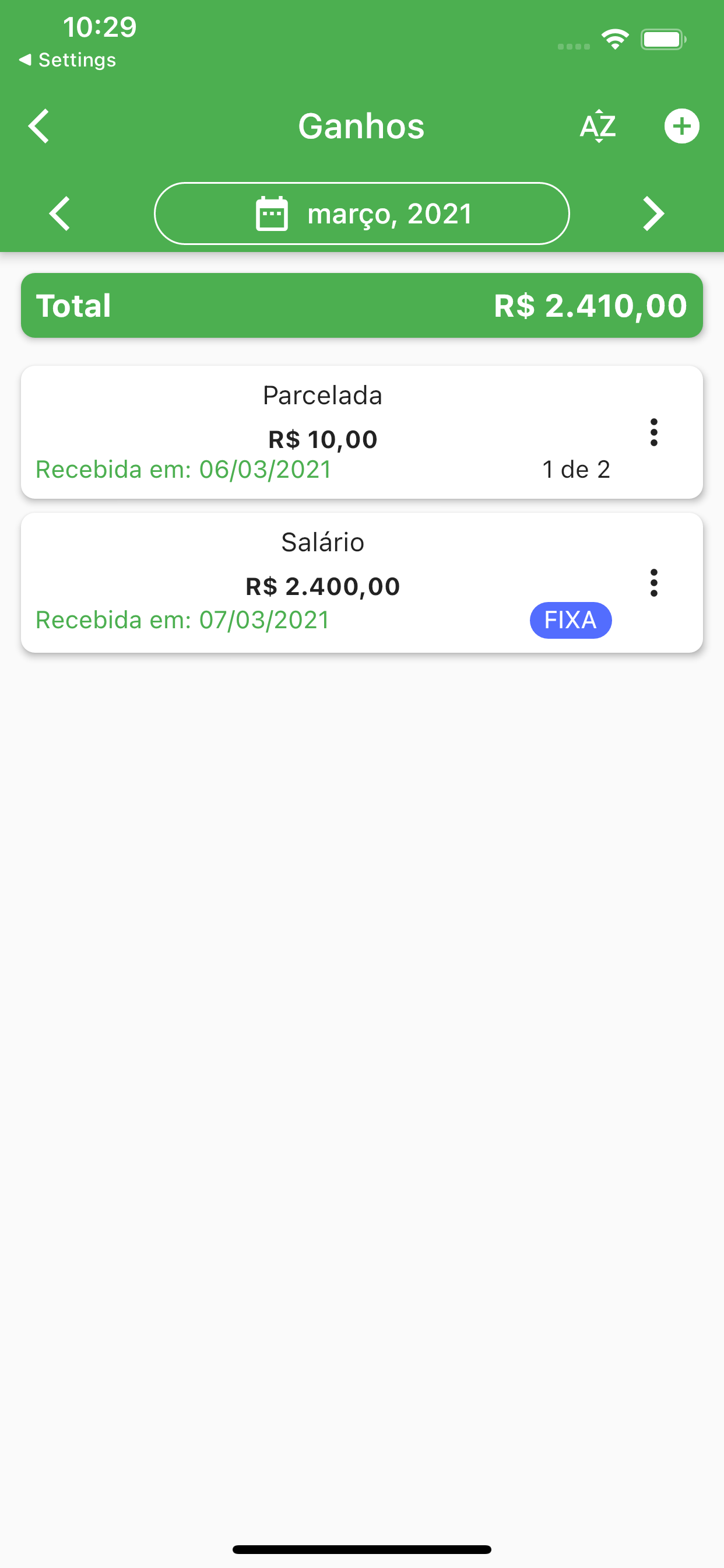 Minhas Contas