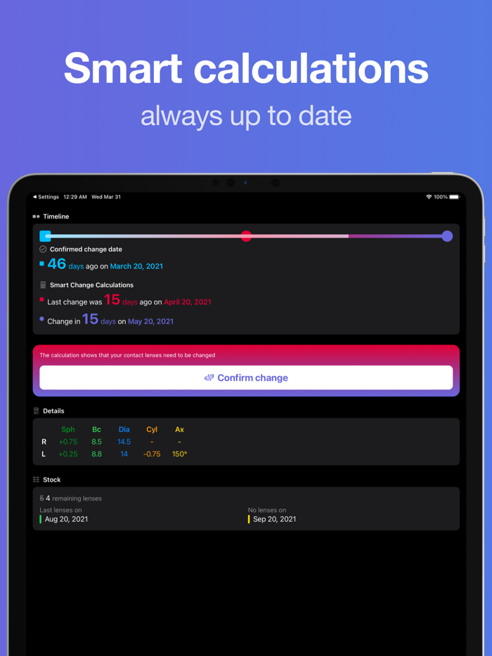 Lensy - Contact Lens Tracker
