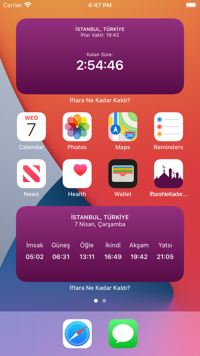 İftar Vakti - İmsakiye 2021