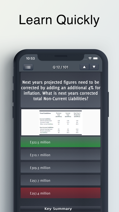 Numerical Reasoning Test Screenshot
