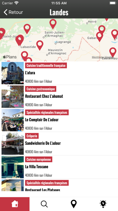 Les restaurants en France Screenshot