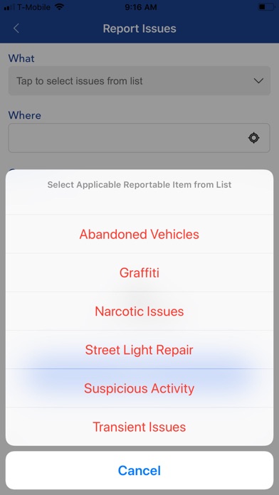 Placerville Police Department Screenshot