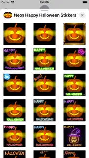 neon happy halloween stickers iphone screenshot 2