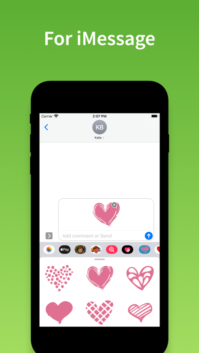 Screenshot #3 pour Autocollants coeur - emojis