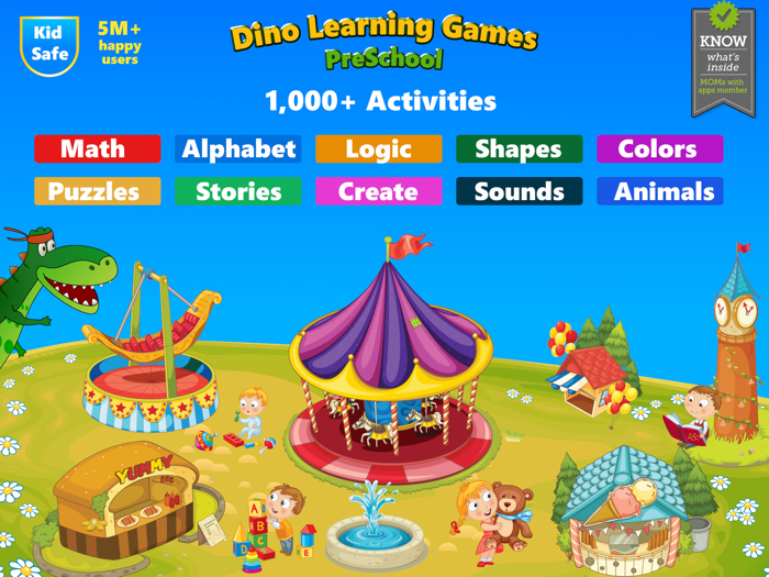 Dino Preschool ABC Math Games