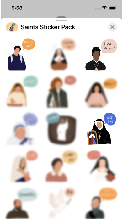 Saints Sticker Pack Screenshot