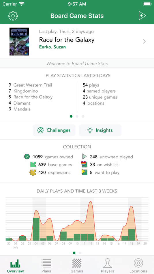 #1. Board Game Stats (iOS) Podle: Eerko Vissering