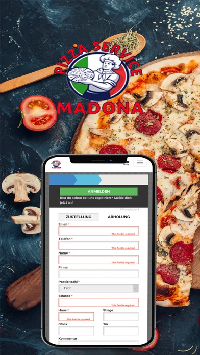Pizzeria Madona Wien Screenshot