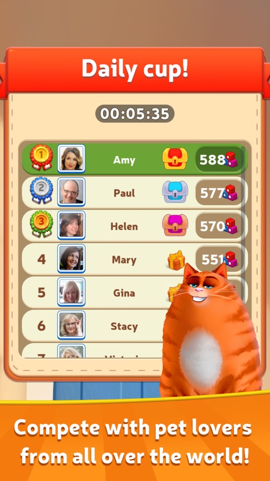#4. Kitty Scramble: Word Stacks (iOS) By: Clever Apps Pte Ltd