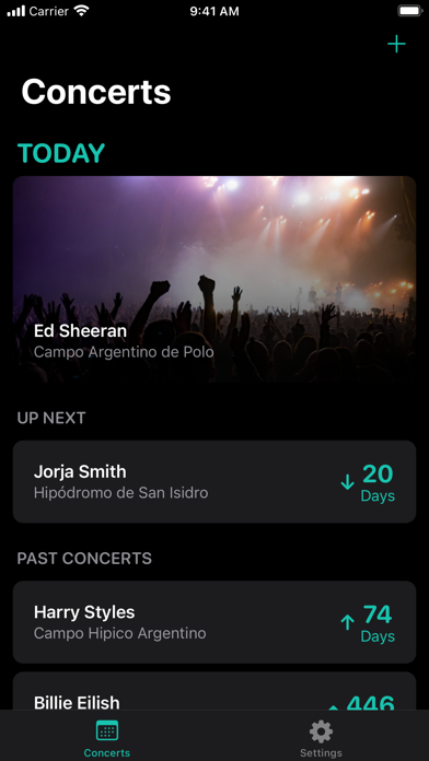 Concert Memories Screenshot