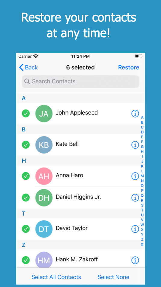 #2. Backup Contacts + Restore (iOS) 由: Jonathan Teboul