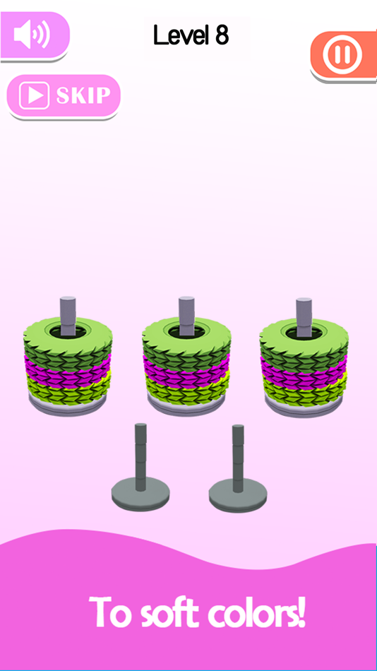 #8. Stack Sort - Color Hoop (iOS) 来自: Phan Thi Tra