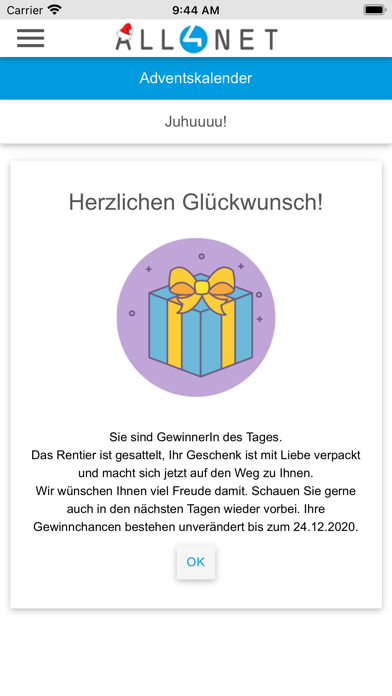 ALL4NET Adventskalender Screenshot