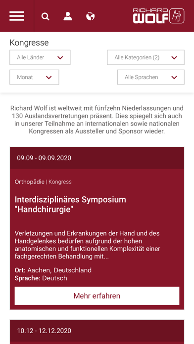 Richard Wolf Home Screenshot