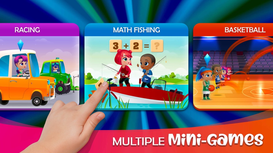 #5. 1st 2nd 3rd grade math online (iOS) โดย: bonbongame.com
