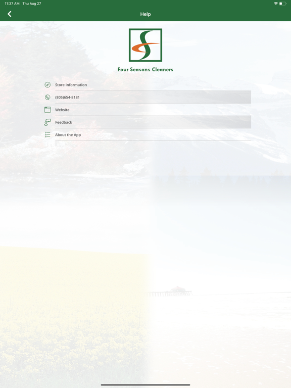4 Seasons-Montecito Cleaners iPad screenshot 4 - Lifestyle app