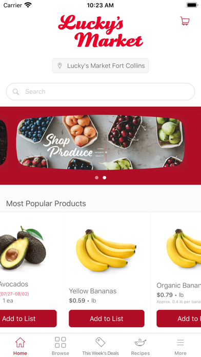 Luckys Market Screenshot