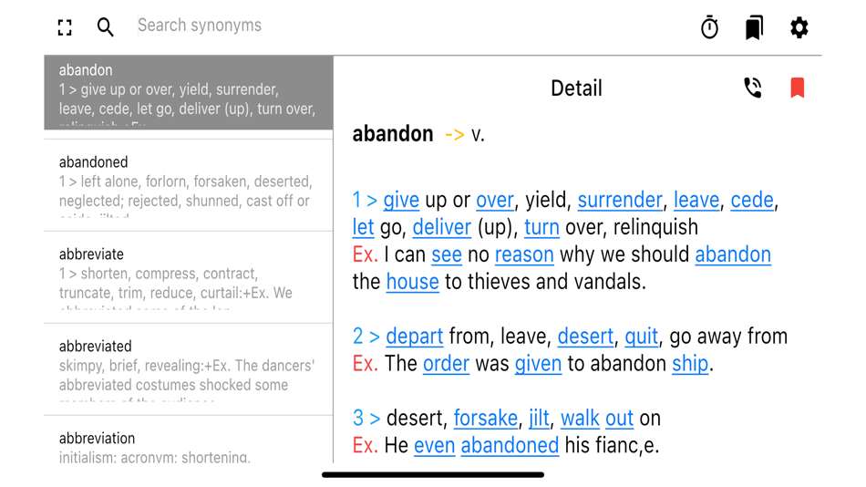 #7. A-Z Synonyms Dictionary (iOS) By: Ngov chiheang