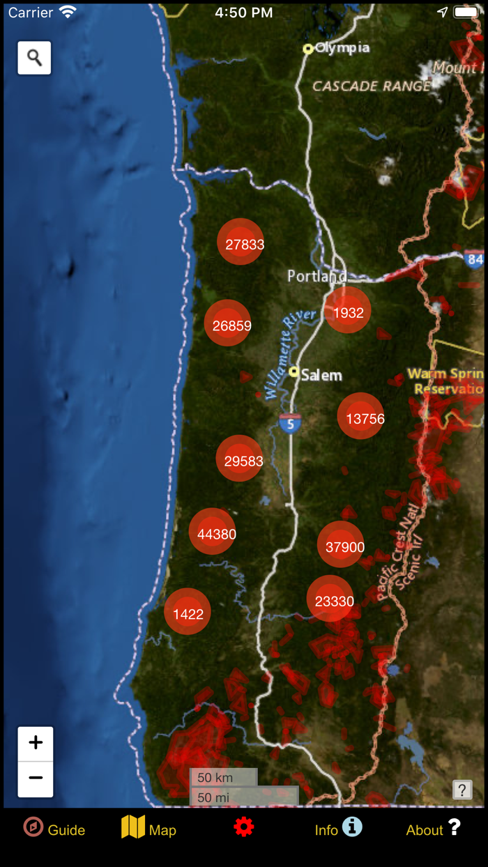 Oregon NW Mushroom Forager Map