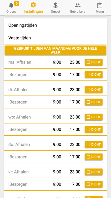 Vandaagpatat beheer Screenshot