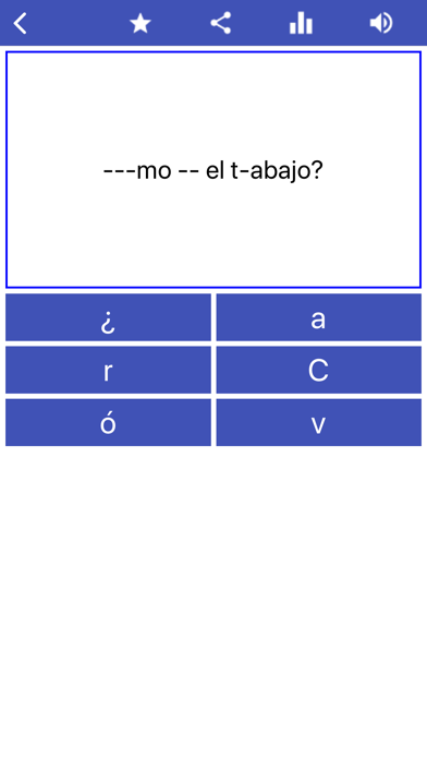 Spanish Language Learning Screenshot
