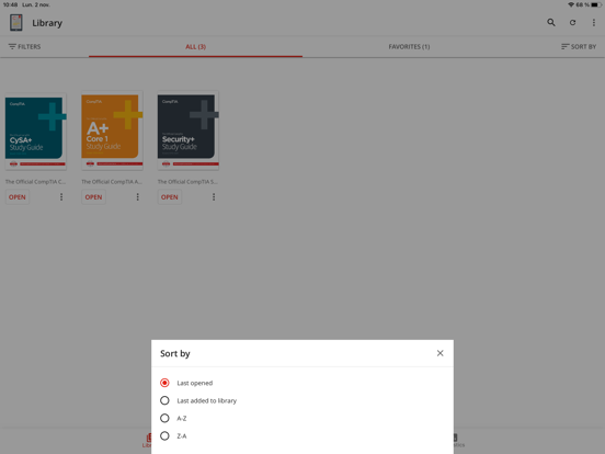The CompTIA Self-Paced eReader iPad screenshot 2 - Education app