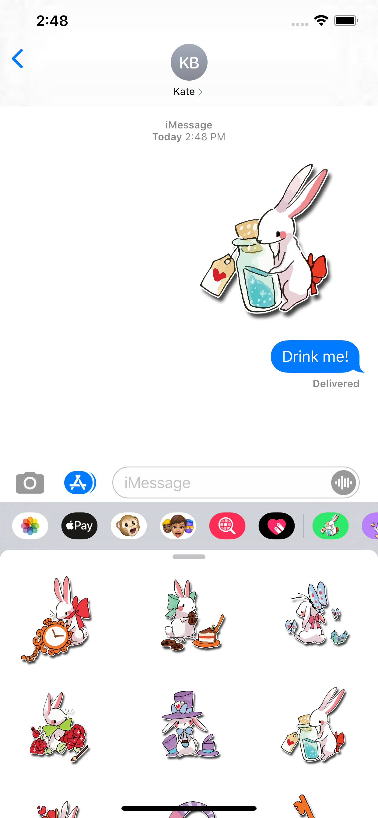 Looking Glass Bunnies Stickers