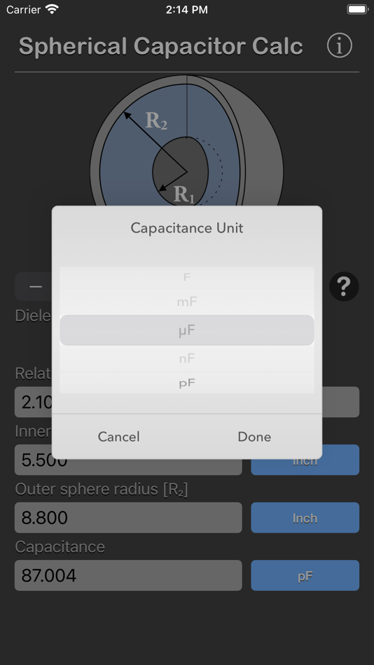 #7. Spherical Capacitor Calculator (iOS) 由: Nitrio